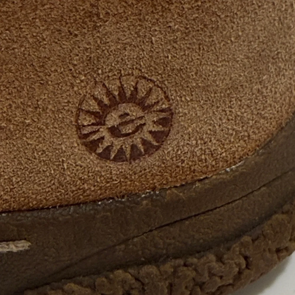 Earth Spirit Paula II brown suede wrap boots with faux shearling lining Size 8.5